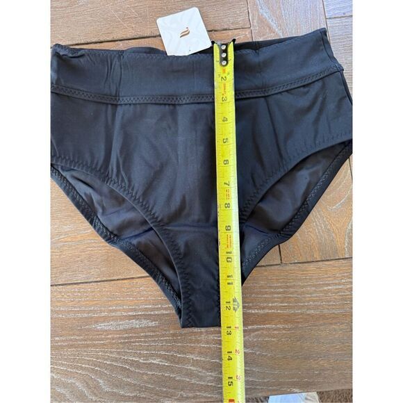 Fabletics Boardwalk High-Waisted Swim Bottom in Black Size Medium - Picture 9 of 9